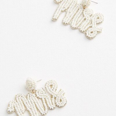 Accessories VERSONA  | Changing My Name Earrings Ivory_Breeze