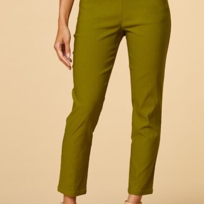 Apparel VERSONA  | A Solid Start Ankle Pants Avocado