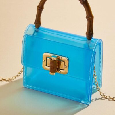 Accessories VERSONA  | Clear Intentions Jelly Bag Blue