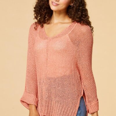 Apparel VERSONA  | Just As It Seams Sweater Canyon_Clay