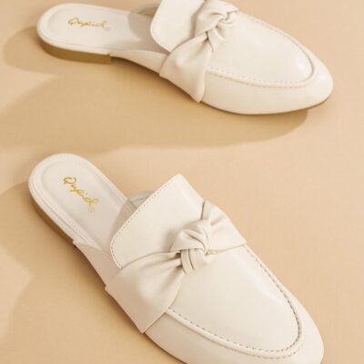 Shoes VERSONA  | In A Knot Loafers Pristine_Ivory