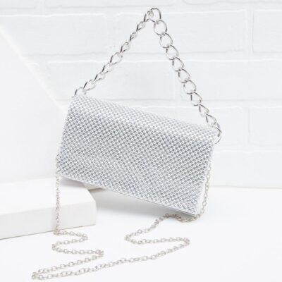 Accessories VERSONA  | Belle Of The Ball Clutch Silver