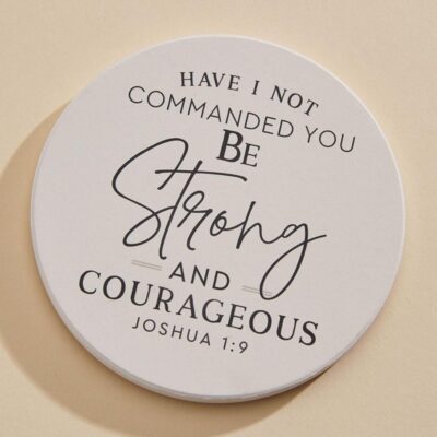 Accessories VERSONA  | Bible Verse Car Coaster Bright_White