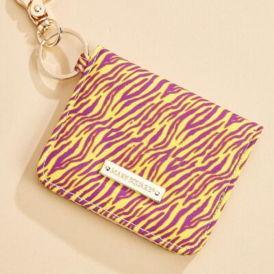 Accessories VERSONA  | Colored Tiger Print Id Wallet Tillandsia_Purple