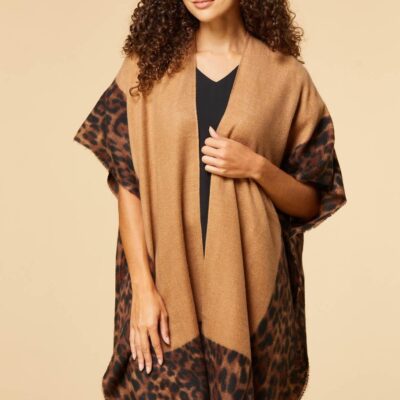 Accessories VERSONA  | Borderline Wild Kimono Camel