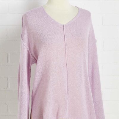 Apparel VERSONA  | Lilac In Bloom Sweater Pastel_Lilac