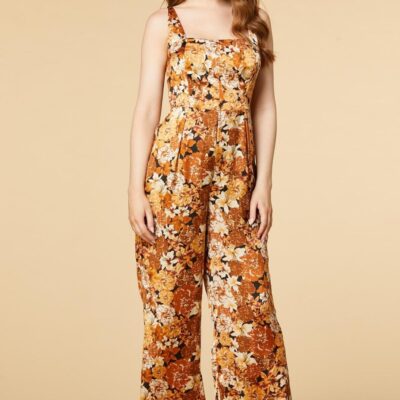 Apparel VERSONA  | The Gilded Age Jumpsuit Orange_Multi