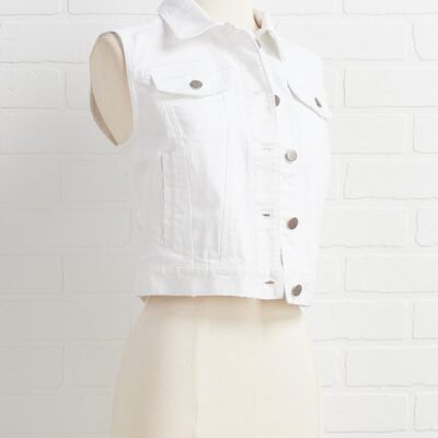 Apparel VERSONA  | Denim Vest White_Denim