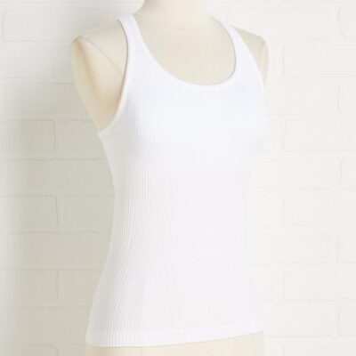 Apparel VERSONA  | Working Things Out Tank Bright_White