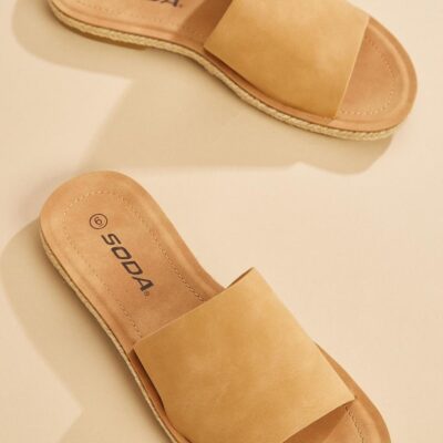 Shoes VERSONA  | Taupe Notch Sandals Light_Taupe