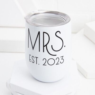 Accessories VERSONA  | Mrs.2023 Wine Tumbler White