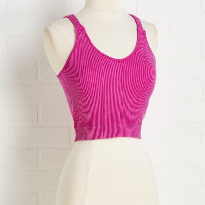 Apparel VERSONA  | Violet Cropped Cami Vivid_Viola