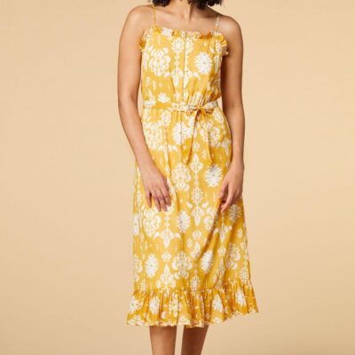 Apparel VERSONA  | Golden Afternoon Dress Yellow_Multi