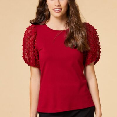 Apparel VERSONA  | Swissful Thinking Top Dark_Red