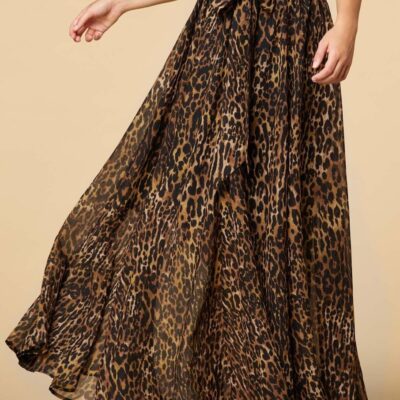 Apparel VERSONA  | Wild Card Maxi Skirt Leopard_Pattern