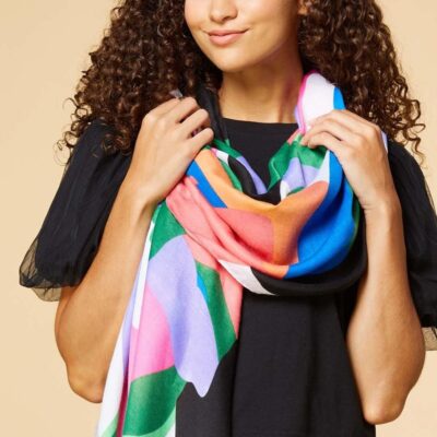 Accessories VERSONA  | Flying Colors Scarf Fuchsia