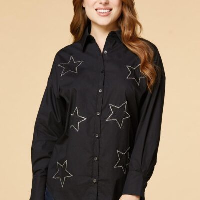 Apparel VERSONA  | Star Of The Show Top Ideal_Black