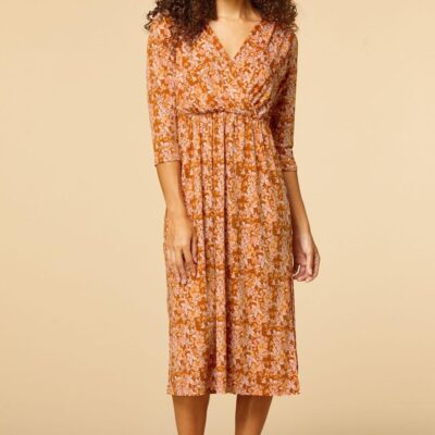 Apparel VERSONA  | In The Rust Midi Dress Orange_Multi