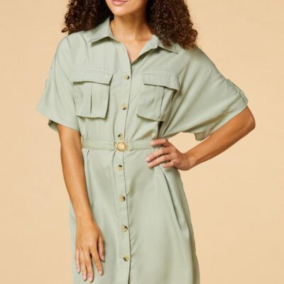 Apparel VERSONA  | Queen Of The Jungle Dress Light_Green