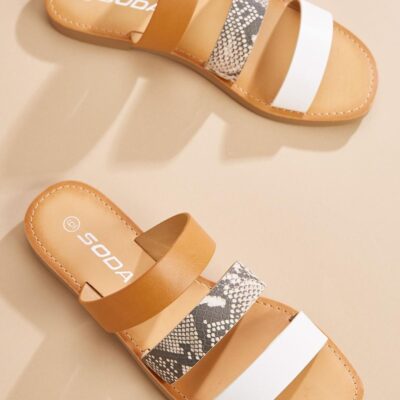 Shoes VERSONA  | Print Banded Sandals Snake