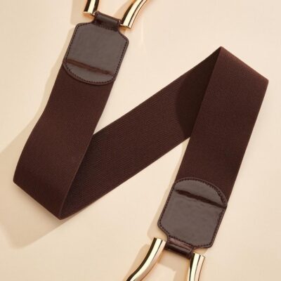 Accessories VERSONA  | Horseshoe Buckle Belt Brown