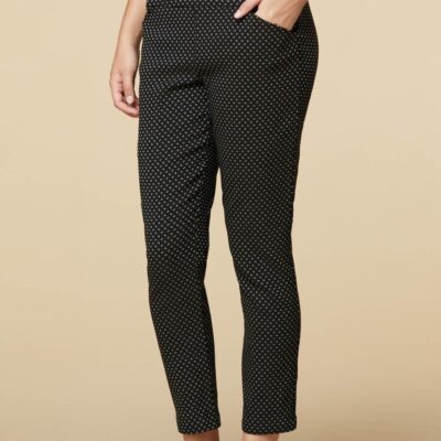 Apparel VERSONA  | Split The Bill Pants Black_White_Pattern