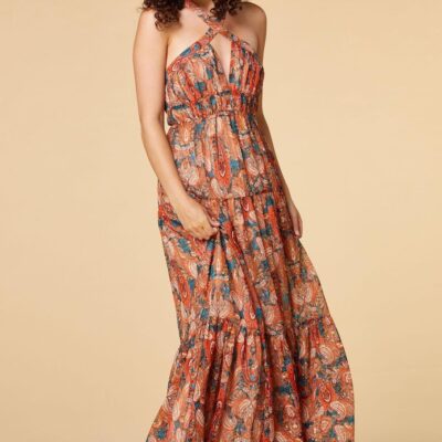 Apparel VERSONA  | Paisley Park Maxi Dress Orange_Multi