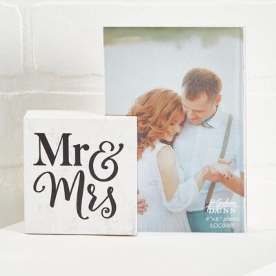 Accessories VERSONA  | Mr And Mrs Photo Frame Optic_White