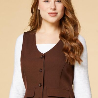 Apparel VERSONA  | Mocha Mentality Vest Chicory_Coffee