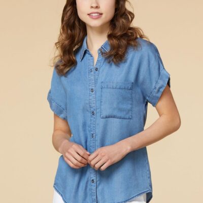 Apparel VERSONA  | Easy Breezy Shirt Medium_Wash_Denim