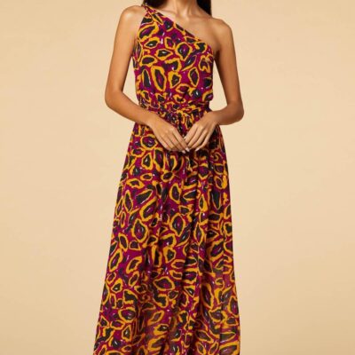 Apparel VERSONA  | Wild Child Maxi Dress Purple_Multi