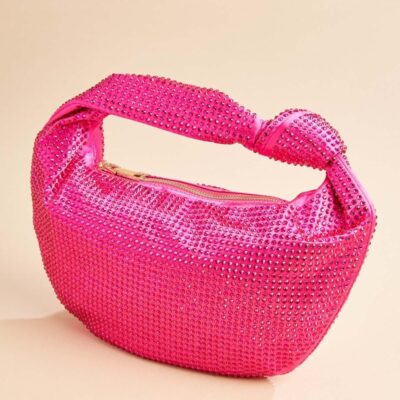 Accessories VERSONA  | Stud Me Up Bag Bright_Pink