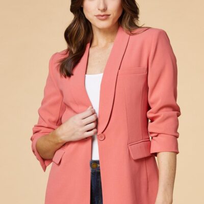 Apparel VERSONA  | Rose Through The Ranks Blazer Faded_Rose