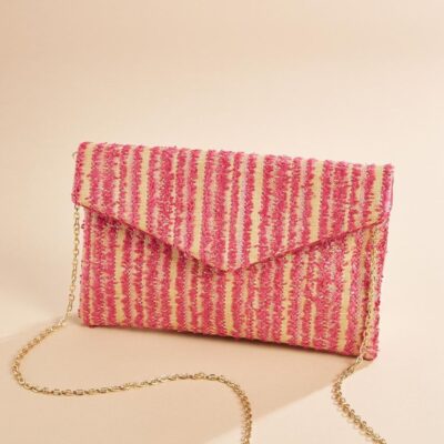 Accessories VERSONA  | Resort Bound Clutch Bright_Pink