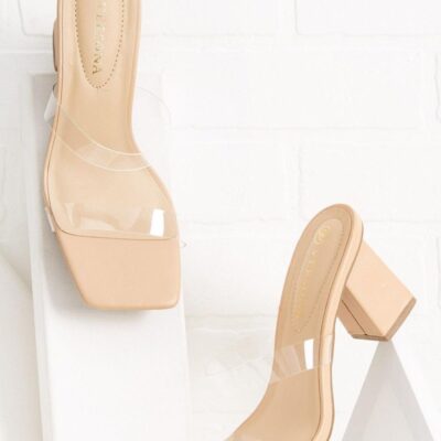 Shoes VERSONA  | See Right Through You Heels Nude