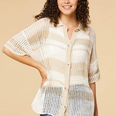 Apparel VERSONA  | Nothing But Net Cardigan Cream