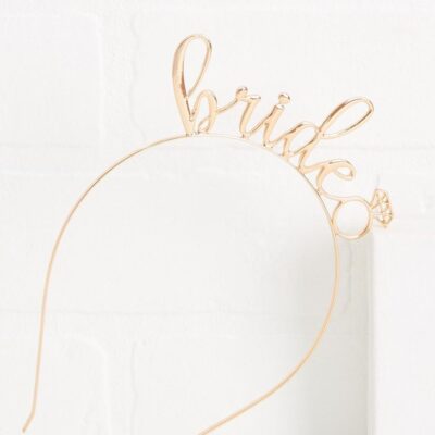 Accessories VERSONA  | Bride Metal Headband Gold