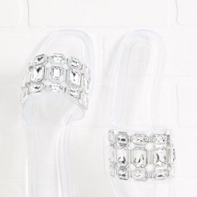 Shoes VERSONA  | Covered In Crystals Sandals Crystal_Clear