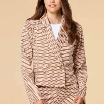 Apparel VERSONA  | Office Politics Blazer Glazed_Ginger