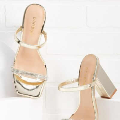 Shoes VERSONA  | Lets Go Dancing Heels Gold