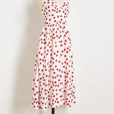 Apparel VERSONA  | Strawberry Festival Dress White_Multi