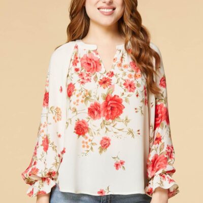 Apparel VERSONA  | The Perfect Romance Top White_Multi