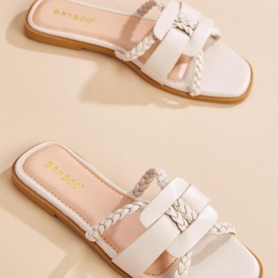 Shoes VERSONA  | Youre So Braided Sandals Pristine_Ivory