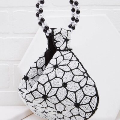 Accessories VERSONA  | Pretty Little Things Bag Black_White_Pattern